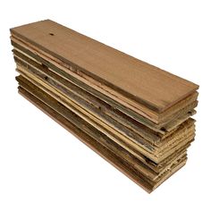 several pieces of wood stacked on top of each other