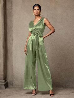 Jumpsuit Pantsuit Mother Of The Bride Dresses Dress Pantsuit, Dress Pant Suit, Satin Jumpsuit, Mother Of The Bride Dress, Mother Of The Groom, Mother Of The Bride Dresses, Different Fabrics, Elegant Dress, Polished Look