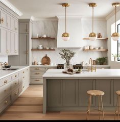 Interior Ikea, Kabinet Dapur, New Interior Design, Classic Kitchen, Marble Counter, Kitchen Farmhouse, Kitchen Room Design, Kitchen Trends