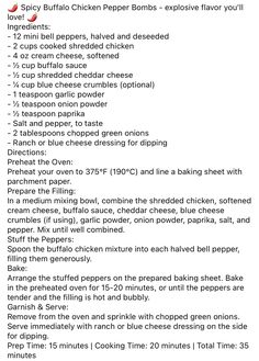 the recipe list is shown with instructions for making pizzas and pies on it