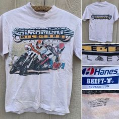 Vintage Sacramento Mile 1988 Cal Expo T Shirt Motocross Moto X 1980s 80s Size S | eBay Graphic Tees Vintage, Concert Tees, Vintage Graphic, Vintage Graphics, Fancy Dresses, Sacramento, Motocross, Inside Out, Graphic Tees