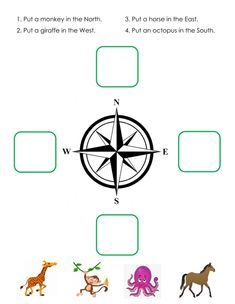 an animal and its surroundings worksheet for kids to learn how to read the map