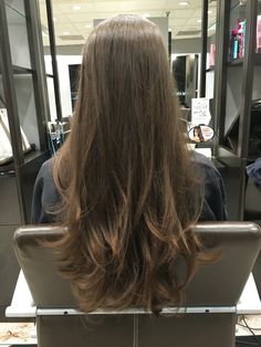 Long Layers Dimension, Long Layers And Balayage, Round Layers Straight Hair, Long Hair With Slight Layers, Long Layered Haircuts Front View, Long Invisible Layers, Long Seamless Layers, Layered Long Hair Unstyled, Layers Haircut Unstyled