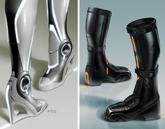 angrybrucie:    only-misunderstood:    ihaveconfessed:    Tron: Boots  Look at those damn boots. They look awesome.     Do those heels come in black?     Want. SO MUCH WANT. Futuristic Boots, Cos Boots, Cyberpunk Mode, Walk In Heels, 3d Karakter, Boots Look, Futuristic Shoes, Tron Legacy, Walking In Heels