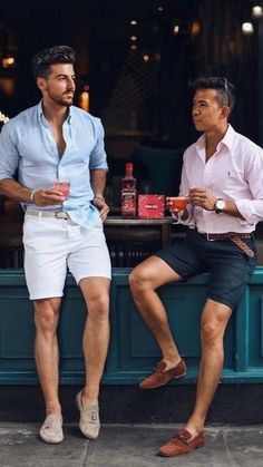 Short Hombre, Summer Outfits For Men, Best Summer Outfits, Mens Shorts Outfits, Wedding Outfit Men, Mens Casual Outfits Summer, Outfits For Men, Cool Summer Outfits