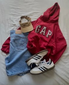 jort outfits, thrifted outfits, sambas Cute Carnival Outfits Summer, Casual Effortless Outfits, Camp Fits, Dude Outfits, Vetements Shoes, Shirt Outfit Ideas, Outfit Inspo Casual, Swaggy Outfits, School Fits