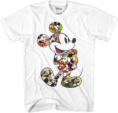 PRICES MAY VARY. Listed in Adult Men's Sizes But Can Work For Women Looking For The Looser, More Relaxed Fit Whether at a Disney theme park or cruise, your neighborhood park, or cruising the block, this fun, high quality t-shirt is perfect for Mickey Mouse and Disney fans Machine wash cold with like colors, tumble dry low; Use non-chlorine bleach when needed; Do Not Iron High Quality front print graphics featuring Mickey with classic scenes from his many vintage cartoons; The back of the shirt s Mickey Mouse Vintage, Vintage Scene, Disneyland World, California Adventure Park, Vintage Disneyland, Disney Men, Disney Tees, Disney Theme Parks, Disney Merchandise