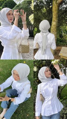 blouse link no. 107 celana link no. 199  happy shopping 🌻 Fashion Inspo Outfits Hijab, Outfit Kuliah Hijab, Blouse Outfit Hijab, Hijab Fashion Style, Outfit Hijab Ideas, Hangout Outfit, Mix And Match Outfits Hijab, Style Hijab Casual, Blouse Hijab