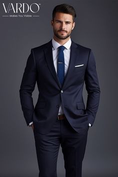 >>ORIGINAL ARTWORK AND CONTENT, PLEASE DO NOT COPY<< Men Suits, Suits For Man, Formal Navy Blue Two-Piece Suit for Men - Business, and Special Occasion Attire, Formal Attire, Formal Suit Set, Formal Attire, Formal piece Wedding Suit, Double Breasted, Formal Fashion Slim Fit Suit. Elevate your style with our timeless Navy Blue Two-Piece Suit, tailored to perfection for men who appreciate sophistication and versatility. This elegant suit is a must-have for weddings, business meetings, and special occasions. Crafted with precision and attention to detail, our two-piece suit exudes confidence and refinement. 👔 Key Features: ✨ Premium Quality: Made with high-quality materials, ensuring comfort and durability. 🌟 Tailored Fit: Designed to provide a sleek and modern silhouette. 💼 Versatile Eleg Real Estate Suits Men, Business Formals For Men, How To Style A Suit For Men, Suits Men Dark Blue, Office Suits Men Work Outfits, Best Men Suits Style, Tailor Made Suit Men, Must Have Suits For Men, Formal Business Attire For Men