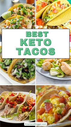 Discover 7 mouthwatering Keto taco recipes with fat-burning taco shells and tortillas. Elevate your Keto diet with these scrumptious and easy-to-make dishes! Indulge in a variety of keto-friendly taco shells, salads, and other low-carb recipes perfect for your Ketogenic lifestyle. Keto Pork Tacos, Keto Tacos Low Carb, Keto Taco Recipes, Fast Keto Recipes, Tacos Shells, Low Carb Taco Shells, Keto Tacos, Shredded Chicken Tacos, Keto Tortillas