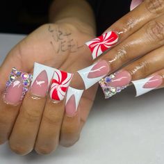 Christmas Nail Designs Acrylic, Duck Nail, Makeup Nails Designs, Acrylic Toe Nails, Christmas Duck, Winter Nails Acrylic