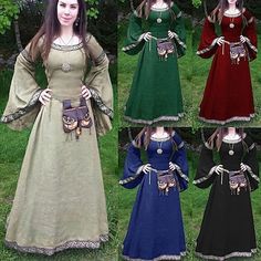 Medieval Prom Dress, Gothic Ball Gown, Fancy Maxi Dress, Summer Prom Dress, Gothic Gowns, Medieval Princess, Gothic Costume, Cocktail Dress Vintage, Flare Sleeve Dress