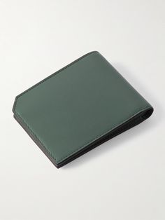 Montblanc's slim wallet will easily slip into the pocket of your jacket or jeans. It's made from durable full-grain leather and fitted with six card slots and a bill sleeve. Designer Trifold Wallet With Rfid Blocking For Business, Green Leather Card Holder For Formal Use, Green Rfid Blocking Wallets For Business, Modern Green Wallet For Business, Green Rfid Blocking Wallet For Business, Classic Green Trifold Wallet, Green Bifold Wallet For Formal Occasions, Formal Green Wallet With Rfid Blocking, Modern Green Leather Wallet