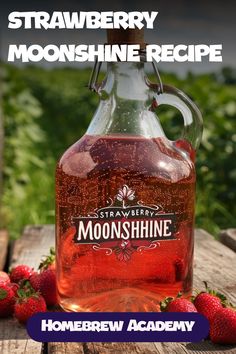 STRAWBERRY MOONSHINE RECIPE Strawberry Moonshine, Raspberry Moonshine, Strawberry Moonshine Recipe, Cherry Pie Moonshine Everclear, Moonshine With Everclear