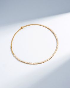 Suzanne Kalan Classic Diamond Mini Tennis Necklace in 18k yellow gold Baguette Necklace, Diamond Tennis Necklace, Box Clasp, Tennis Necklace, Baguette Diamond, Day And Night, White Diamonds, Gold Rose, White Diamond