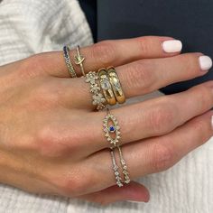 Add an asymmetrical band to your stack! Stackable Baguette Cut Diamond Jewelry, Stackable Marquise Yellow Gold Jewelry, Fine Jewelry Stackable Cluster Ring, 14k Gold Baguette Cut Stackable Rings, Fine Jewelry 14k Gold Stackable Open Band Rings, 14k Gold Stackable Open Band Rings, 14k Gold Marquise Cut Rings With Single Cut Diamonds, 14k Gold Open Band Stackable Rings, Gold Marquise Diamond Ring Stackable