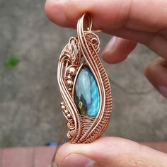 Metal Art Jewelry, Wire Pendant