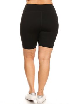 Designed for studio workouts and Sunday brunch, these high rise active shorts are going to be your favorite piece to style with! Elasticized high rise waistband - Soft and stretchy - Matte-Moisture wicking fabric - Fits like a glove - 4-way-stretch fabric for a move-with-you feel - Tummy-flattening waistband with interior hidden pocket - Flat-locked seaming for extra comfort Fabric 75% Nylon, 25% Spandex Black Knee-length Yoga Activewear Shorts, Black Knee-length Shorts For Yoga, Black Stretch Biker Shorts For Pilates, Stretch Black Biker Shorts For Pilates, Black Athleisure Biker Shorts For Pilates, Black Stretch Knee-length Activewear Shorts, Stretch Black Knee-length Activewear Shorts, Black Athleisure Activewear Knee-length Shorts, Black Athleisure Knee-length Shorts