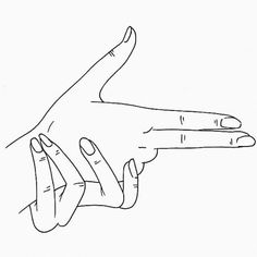 a drawing of two hands holding each other