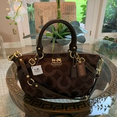 Reposhing This Item I Purchased From @Mummie03. Loved It, But Ready To Rotate For Something New. Questions? Leave A Comment Below! Womens Knee Boots, Lv Neonoe, Coach Legacy, Black Leather Pants, Bags Coach, Leather Duffle, Brown Leather Shoulder Bag, Coach Shoulder Bag, Coach Leather