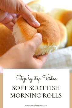 Scottish morning rolls,Scottish morning rolls recipe, morning rolls, breakfast buns, Scottish Rolls Recipe, Scottish Morning Rolls Recipe, Morning Rolls Recipe, Scottish Morning Rolls, British Bread Recipes, Scottish Bread Recipes, Scottish Rolls, Scottish Bread, Knot Rolls