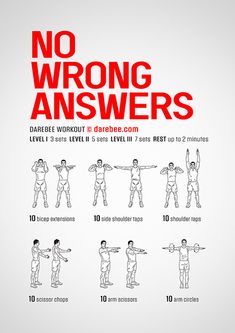 a poster with instructions on how to do the wrong exercises for an upper body workout