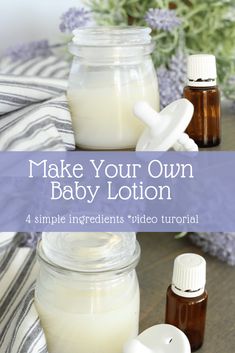 Diy Baby Lotion Natural, Baby Lotion Diy, Best Baby Lotion, Lotion Diy, Perlengkapan Bayi Diy, Baby Care Essentials, Lotion Recipe, Diy Lotion, Homemade Lotion