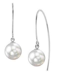 These exquisite pearl earrings add a touch of elegance to any occasion. These earrings feature two lustrous 9mm AAA quality White South Sea pearls, hand picked for their gorgeous luster and quality. The pearls are mountings on 14K white gold. Formal Akoya Pearl Earrings With Ear Wire, Formal White Gold Pearl Earrings With Ear Wire, White Gold Pearl Earrings With Ear Wire, Formal Pearl Earrings With Ear Wire, Pearl Trend, South Sea Pearl Necklace, South Sea Pearls Earrings, Single Pearl Necklace, Pearl Engagement Ring