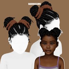 A direct link to the pictured custom content made by BadddieSims! #thesims4 #thesims #thesims4cc #sims4cc #simscustomcontent #sims4customcontent #sims4customcontent Sims 4 Mac, Sims 4 Curly Hair, Sims 4 Anime