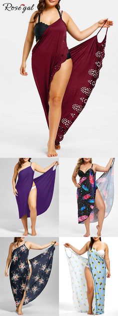 Free shipping over $45, up to 75% off, Rosegal plus size colorfu bikini cover ups ideas | #rosegal #womensfashion High Leg Swimsuit, Mesh Bodycon Dress, Travel Wear, Fashion Sites, Knitted Bodycon Dress, Cover Ups, Swimwear Cover Ups