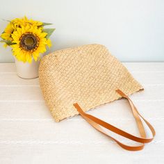 Elena Handbags Women's Soft Raffia Woven Summer Straw Tote Large Capacity Straw Bag With Long Handle For Summer, Large Capacity Basket Beach Bag For Daily Use, Spring Woven Bucket Bag For Everyday Use, Large Capacity Straw Bag With Long Handle For Beach, Natural Woven Beach Bag For Daily Use, Eco-friendly Basket Beach Bag For Daily Use, Spring Natural Color Tote Bag, Summer Handwoven Bucket Bag For Everyday Use, Spring Straw Bag With Braided Handles For Daily Use