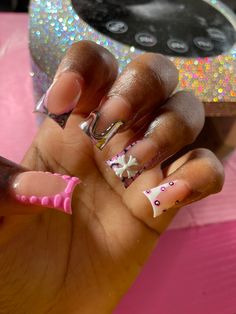 Short Duck Nails, Extra Nails, Acrylic Toe Nails