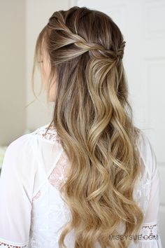 Easy Rope Braid, Rope Braid Hairstyles, Rope Braided Hairstyle, Rambut Brunette, Rope Braid, Wedding Hair Inspiration, Hair Images