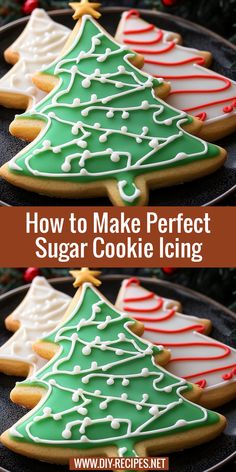 how to make perfect sugar cookie icing for christmas cookies and other holiday desserts