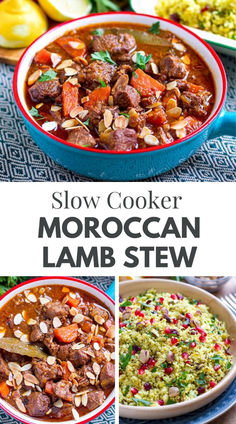 this slow cooker moroccan lamb stew is delicious and easy to make it's full of flavor