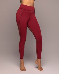 Revue Mesh Legging - Earth Red Yoga Barre, Mesh Leggings, Swim Shop, Pocket Leggings, Bustier Top, Mesh Panel, Leggings Shop, Thigh High, Made With Love