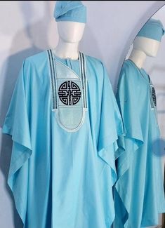 Men Blue Agbada, Agbada Outfit, Suit For Wedding, Outfit For Men, Three Piece Suit, Groom Attire, Men's Grooming, Three Piece, Wedding Suits