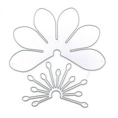 a paper flower cut out with scissors