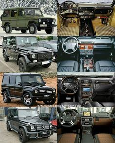 the interior and dashboards of an suv are shown in this collage with different pictures