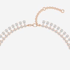 15 5/8 ctw Pear Lab Grown Diamond  Choker Fashion Necklace 14K Rose Gold FG, VS2+ High Jewelry Ring, Radiant Engagement Rings, Gemstone Earrings Gold, Engagement Rings Vintage Halo, Engagement Rings Cushion, Heart Engagement Rings, Hoop Earrings Style, Engagement Rings Marquise, Engagement Rings Bridal Sets