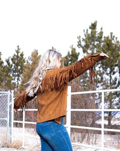 We live for FRINGE! this jacket is so soft and comfortable. && its ready to be dressed up or down!! 100% Polyester Trendy Winter Outerwear With Fringe, Fringe Long Sleeve Outerwear For Winter, Long Sleeve Fringe Outerwear For Spring, Spring Long Sleeve Fringe Outerwear, Trendy Fringe Tops For Winter, Brown Fringe Tops For Fall, Brown Fringe Top For Fall, Brown Long-sleeve Fringe Outerwear, Country Girl