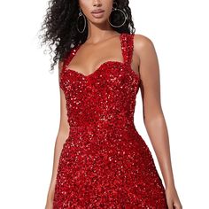 Red Sequin Split Bodycon Party Dress Red Strap Dress, Bodycon Party Dress, Beads Pattern, Slim Tie, Tie Skirt, Red Sequin, Bodycon Dress Parties, Fall Fabric, Fabric Names