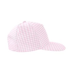 Baseball Cap, Pink Gingham Hat, Women's Baseball Cap, Pink Baseball Cap, Baseball hat, Unisex cap, Retro Cap, Retro Style Hat, Fashion Hat Handmade to order. Designed in California. Hand Sewn overseas. A cute design I created that was inspired by the gingham print in the 50s! A unique retro style baseball fashion cap find. Great for everyday use or as a fashion statement. Material: Chino Cotton Twill, Adjustable Snapback Strap All-Over Printing. Size: Brim: 2.95"; Crown: 5.12"; Circumference: 23 Pink Adjustable Flat Cap, Adjustable Pink Flat Cap, Plaid Adjustable Curved Brim Hat, Adjustable Plaid Hat With Curved Brim, Pink One Size Fits Most Flat Cap, Plaid Cap One Size Fits Most, Adjustable Plaid Cap, Adjustable Plaid Flat Cap, Casual Gingham Hats With Curved Brim