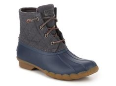 Women's Sperry Top-Sider Sweetwater Duck Boot - Grey/Navy Unique Wedding Hairstyles, Best Winter Boots, New Street Style, Sperry Top Sider, Air Jordan Shoes, Top Sider, Fall Style