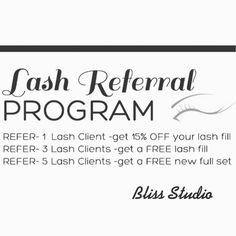 Lash Business Goals, Refer A Friend Promotion Ideas Lashes, Lash Tech Promo Ideas, Eyelash Advertising Ideas, Lash Extensions Promo Ideas, Lash Deal Ideas, Lash Referral Program, Lash Brand Name Ideas, Lash Promotion Ideas