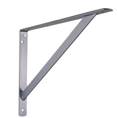 a metal shelf bracket on a white background