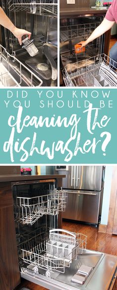 the dishwasher is clean and ready for us to use, so it doesn't