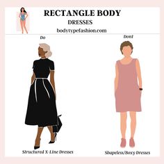 Best Dress Styles for the Rectangle Body Shape Type Style