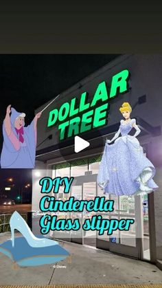 dollar tree diy cinderella glass slipper