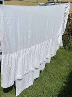 clothes hanging out to dry in the sun